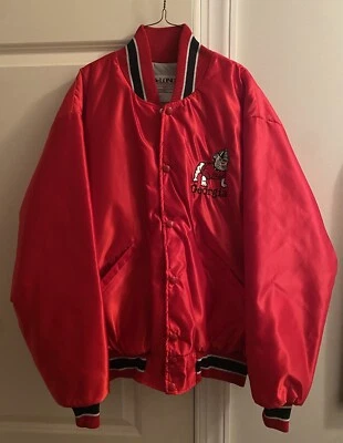 Chaqueta De Colección Georgia Bulldogs Para Hombre Grande Roja Varsity Bomber DeLong Foto 1 de 4