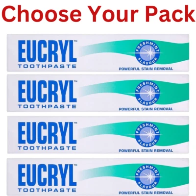 Eucryl Smokers Toothpaste & powder Freshmint Powerful Stain Removal Brightening