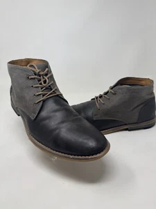 Men's Seven 91 Droalle Chukka Ankle Boots Shoes Nubuck Leather Canvas Size 10.5 - Picture 1 of 14