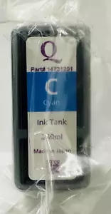 New Genuine QuickLabel Kiaro Cyan Ink Cartridge 240ml #14731201 / 6777B002AA - Bild 1 von 2