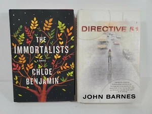 The Immortalists- Chloe Benjamin, Directive 51- John Barnes 2 Hardback books  - Imagen 1 de 10