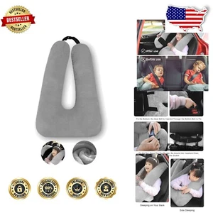 U-Shaped Travel Pillow for Kids and Adults - Ultimate Comfort for Long Journeys - Picture 1 of 8