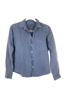 Frank Eileen Womens Famous Denim Barry Shirt Blue Sz XS Made In USA - Picture 1 of 10