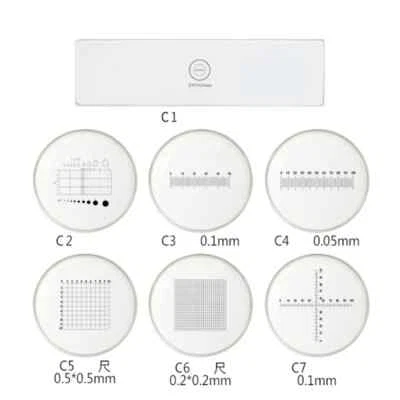 Микроскоп окуляр этап калибровки сетки скольжения сетки крест микрометр - Изображение 1 из 4