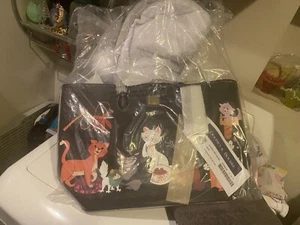 NEW Authentic Disney Dooney & Bourke Reigning Cats Kitten Large Tote Handbag - Picture 1 of 7