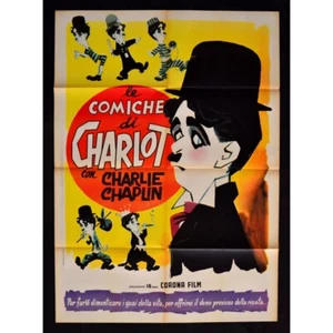 Plakat LE COMICHE DI CHARLOT Charlie Chaplin Wunderheilung Graf Vagabund - Bild 1 von 1