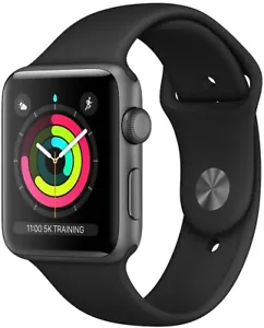 Apple Watch Series 3 GPS+Cellular 42mm Space Gray Aluminium Black Sport Neu OVP - Bild 1 von 3
