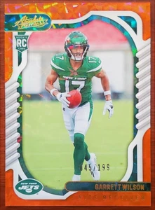 Garrett Wilson 2022 Absolute Orange Mosaic RC #106 Serial #45/199 New York Jets - Picture 1 of 2