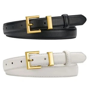 2 Pack Women's Leather Belt for Jeans Pants Dresses Fashion Ladies Wasit Belt... - Picture 1 of 6