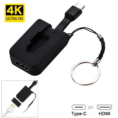 Type-C to HDMI 4K HD Adapter Mini Converter For Samsung S8/S9 macbook pro - Image 1 of 4