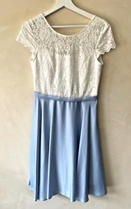 Mädchen Konfirmation Kommunion festliches Kleid v. Jake´s Größe 34 weiß/hellblau - Bild 1 von 12