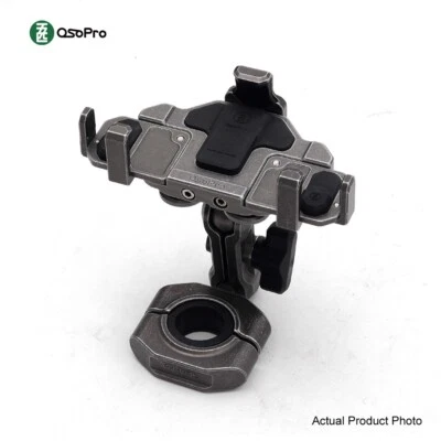 Osopro Motorcycle Phone Holder Shock Absorber CNC Aluminum Bracket Retro Design - Image 1 of 4