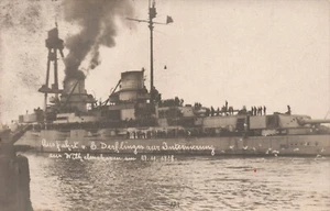 AK Wilhelmshaven, Ausfahrt der Derflinger 1918   (2534A30) - Bild 1 von 2