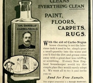 1904 Carbo-Negus Household Cleaner Advertisement Ephemera 7.5 x 4.75" - Picture 1 of 2