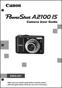 Guía de instrucciones para cámara digital Canon Powershot A2100 IS - Imagen 1 de 1