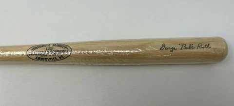 Babe Ruth Souveneir Mini Bat in seal Cover