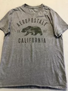 Aeropostale Shirt Men's Small Classic California Bear Logo Graphic Tee - Picture 1 of 4