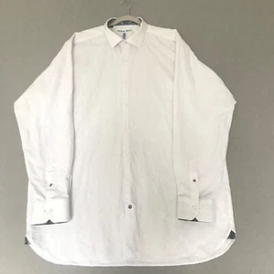 Luchiana Visconti schwarz Herren weiß Langarm Knopfleiste Hemd Größe 2XLT - Bild 1 von 9