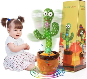 Dancing and Talking Cactus Baby Toy, Repeats What You Say - Picture 1 of 6