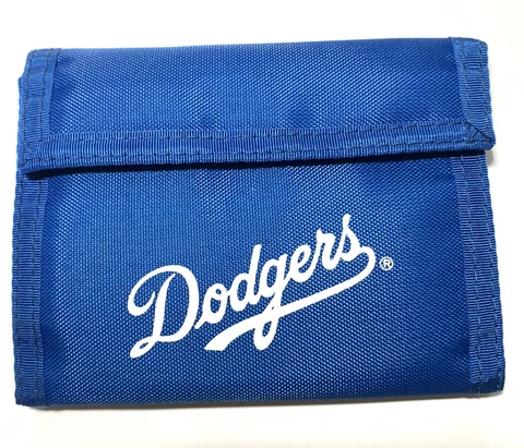Vintage LA Dodgers Vero Beach Trifold Nylon Kid’s Wallet Blue Crew Baseball New Cover