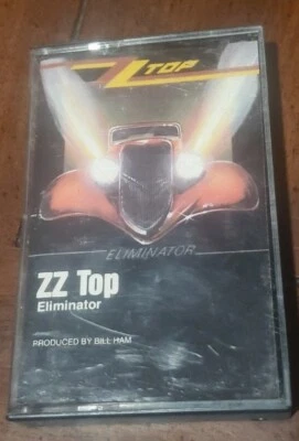ZZ Top Eliminator Cassette Tape Original White Shell AR Release - Image 1 of 4