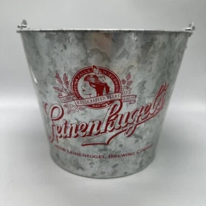 Leinenkugel's Stahl Bierdose Metall Eiskübel Eimer Wisconsin Vintage - Bild 1 von 10