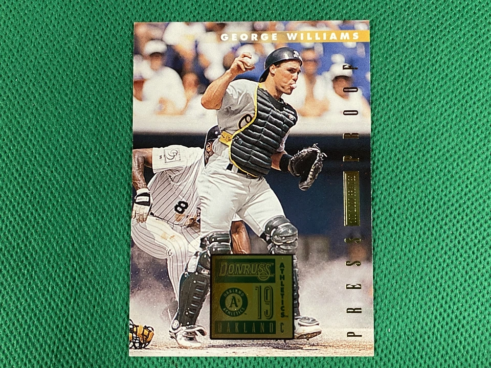 1996 Donruss Press Proofs #485 George Williams Oakland Athletics - Image 1 of 1