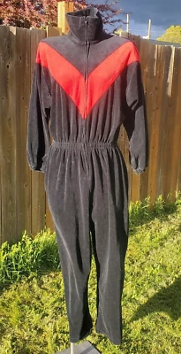 Mono polar David Brown para Saks Fifth Avenue vintage años 80 negro mujer (M-L) Foto 1 de 4