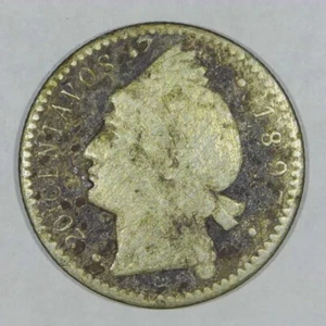 1897 Silver (.350) Dominican Republic 20 Centavos Z168 - Picture 1 of 2