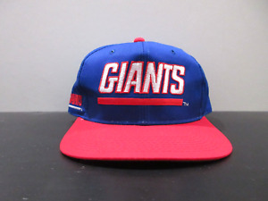 VINTAGE New York Giants Snap Back Blue Sports Specialties NFL Football Mens 90s