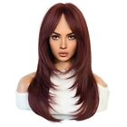 64cm European and American Simulation Wig Female Long Hair Center Parted5134