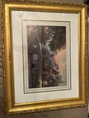Thomas Kinkade Oil Painting Print Framed - Image 1 of 4