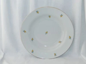 Vtg. Golden Crown Bavaria Yellow Floral Design Gold Trim Porcelain 9" Dish/Bowl - Picture 1 of 8