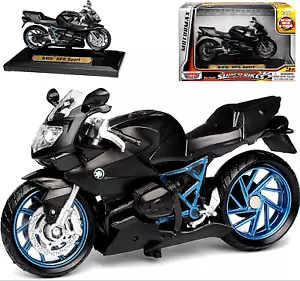 BMW HP2 Sport Black Motorcycle Model, Motormax Scale 1:18 - Picture 1 of 9