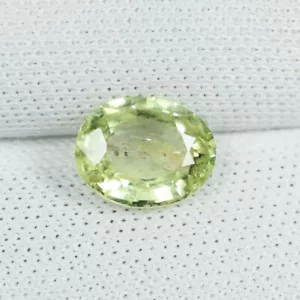0,96 ct RARA BELLA BERILLA DI CRISO GIALLA 100% NATURALE ovale vedi Vdo 3792 4C - Foto 1 di 2