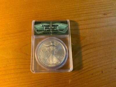 1998 Silver Eagle ANACS MS69 Monster Box Collection Dollar - Image 1 of 4
