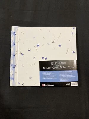 Scrapbook. 10" x 10" by Westrim Crafts, 40 White Sheets, Pockets; ACID FREE - Imagem 1 de 4