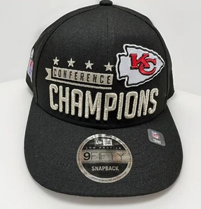 Kansas City Chiefs New Era Super Bowl 58 LVIII CONFERENCE Champions NFL Hat Cap - Picture 1 of 5