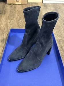 Stuart Weitzman PRANCER Suede Boots Blue Size 5 - Picture 1 of 12