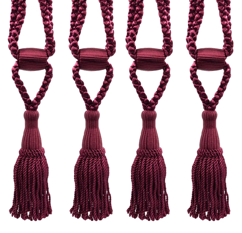 Corbata borla DÉCOPRO, longitud de cable ajustable, color # E10 [Juego de 4] Foto 1 de 1