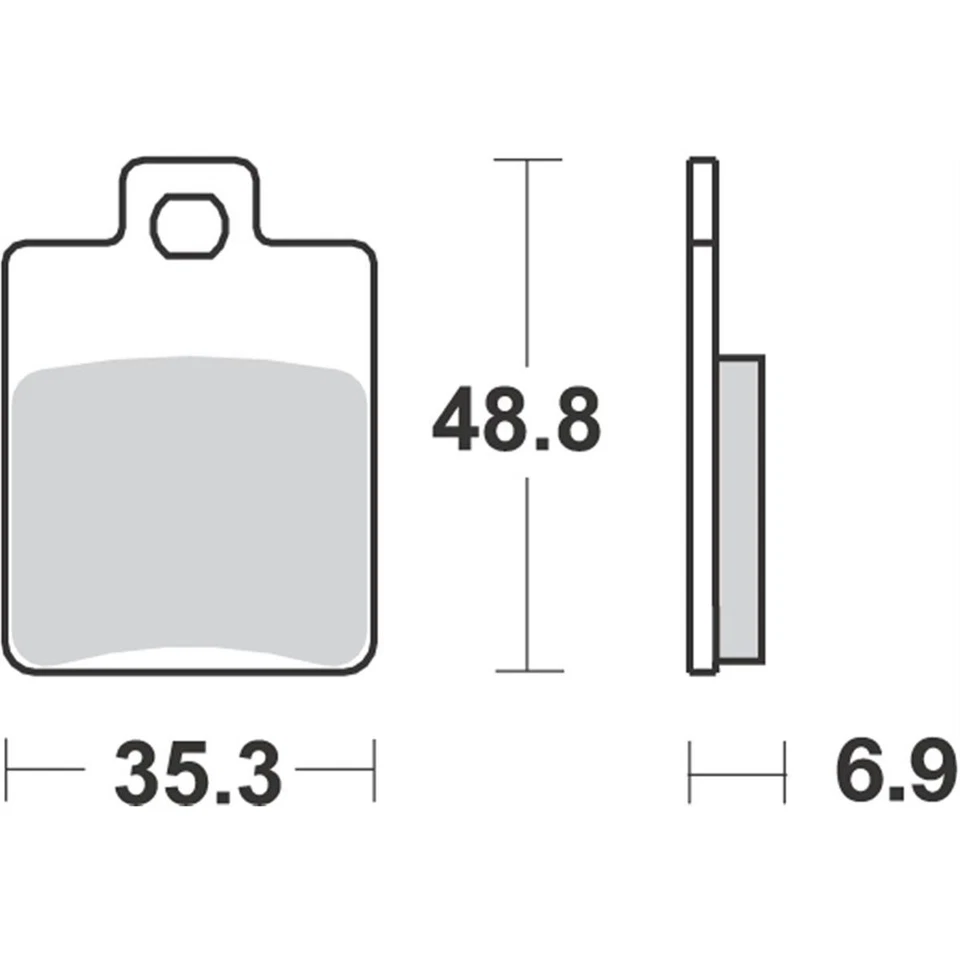 Pastiglie freno Scooter TRW Lucas PEUGEOT 125 Tweet 4t DT 2011-2014 787.49.77