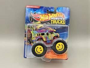 Hot Wheels Monster Truck Wreckreational Treasure Hunt Logo Psychedelic Sealed - Picture 1 of 5