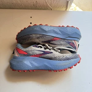 Talla 8 - Brooks Mujer Caldera 6 Trail Zapatos Azul Gris Rojo - Imagen 1 de 6