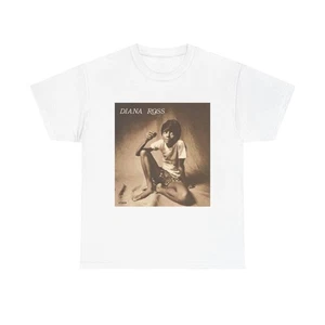 Tshirt Diana Ross retrò album arte regina Diana poster unisex cotone pesante maglietta 89 - Foto 1 di 9