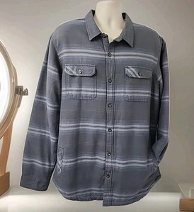 Jack Oneill Voyager Men’s Remote Plush Fleece Sherpa Shirt Jacket Gray XL - Picture 1 of 6