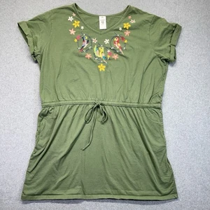 Disney The Tiki Room Mujer’s 2X Vestido Bordado Loro Tropical Parques Temáticos - Imagen 1 de 13