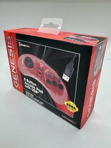RetroBit GamePink 8 Button Arcade USB Pad for Mega Drive, PC, Switch - Picture 1 of 2