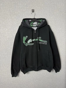 Vintage Karl Kani Oversized Zip Hoodie Big Logo Rap Style Hip-Hop Herren Gr. S-M - Bild 1 von 15