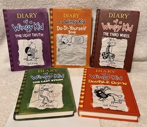 Lot Of 5 Diary of a Wimpy Kid Books #5 The Ugly Truth & Do It Yourself Book READ - Imagen 1 de 7