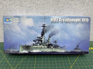 Trumpeter 06705 WWI Battleship HMS Dreadnought 1915 1/700 Scale Model Ship Kit - Picture 1 of 12